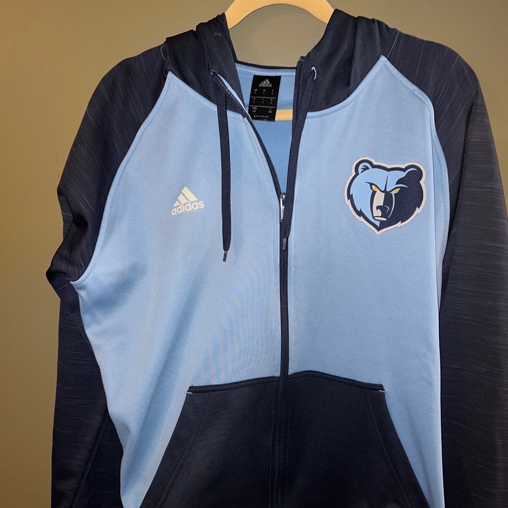 Adidas Memphis grizzlies, full zip hoodie